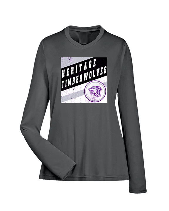 Heritage HS Volleyball Square - Womens Performance Longsleeve