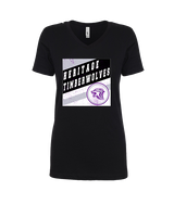 Heritage HS Volleyball Square - Womens Vneck