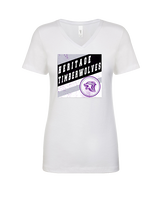 Heritage HS Volleyball Square - Womens Vneck