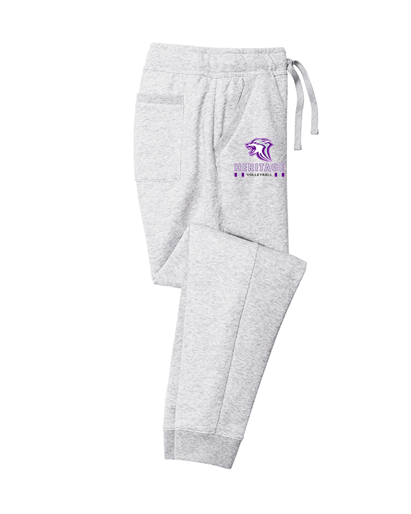 Heritage HS Volleyball Stacked - Cotton Joggers