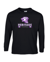 Heritage HS Volleyball Stacked - Cotton Longsleeve