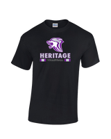 Heritage HS Volleyball Stacked - Cotton T-Shirt
