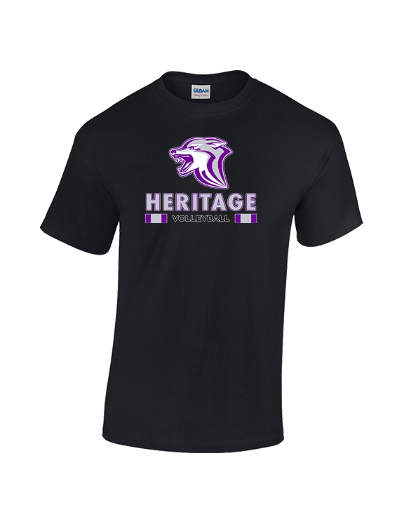 Heritage HS Volleyball Stacked - Cotton T-Shirt