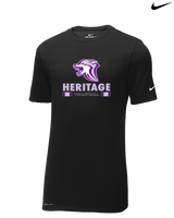 Heritage HS Volleyball Stacked - Mens Nike Cotton Poly Tee