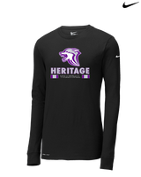 Heritage HS Volleyball Stacked - Mens Nike Longsleeve