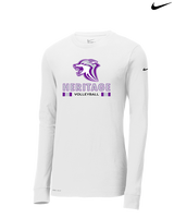 Heritage HS Volleyball Stacked - Mens Nike Longsleeve