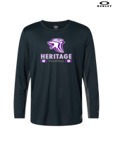 Heritage HS Volleyball Stacked - Mens Oakley Longsleeve