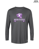 Heritage HS Volleyball Stacked - Mens Oakley Longsleeve