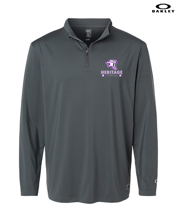 Heritage HS Volleyball Stacked - Mens Oakley Quarter Zip