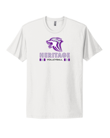 Heritage HS Volleyball Stacked - Mens Select Cotton T-Shirt