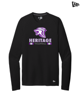 Heritage HS Volleyball Stacked - New Era Performance Long Sleeve