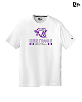 Heritage HS Volleyball Stacked - New Era Performance Shirt
