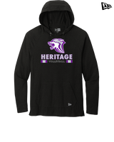Heritage HS Volleyball Stacked - New Era Tri-Blend Hoodie