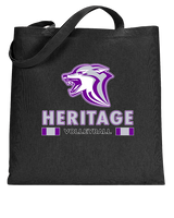 Heritage HS Volleyball Stacked - Tote
