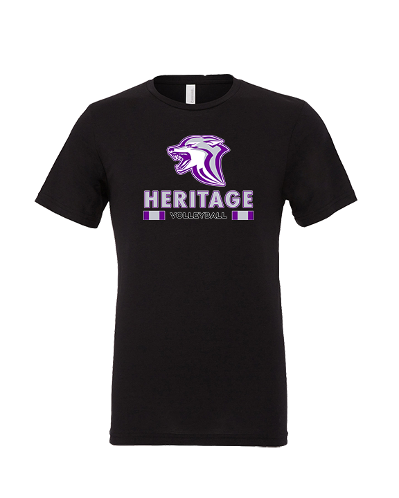 Heritage HS Volleyball Stacked - Tri-Blend Shirt
