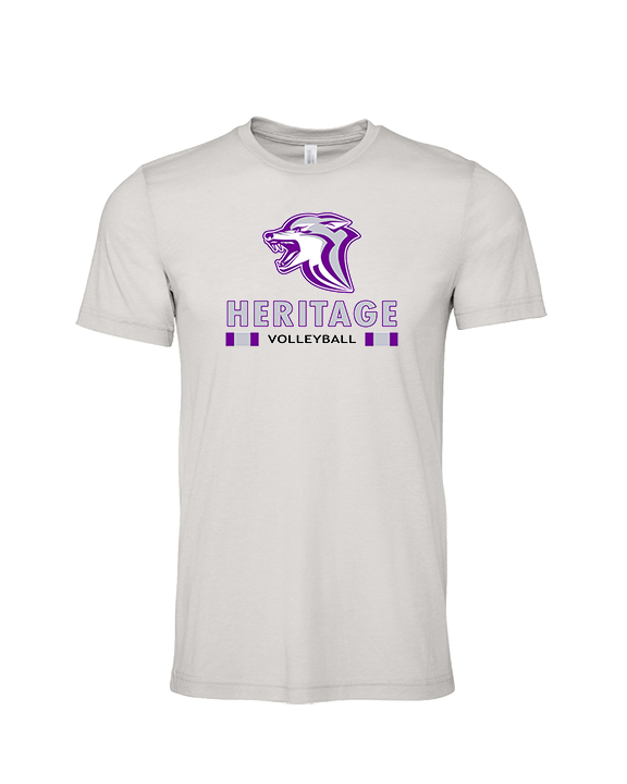 Heritage HS Volleyball Stacked - Tri-Blend Shirt