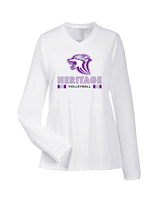 Heritage HS Volleyball Stacked - Womens Performance Longsleeve