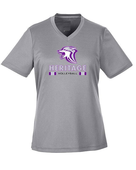 Heritage HS Volleyball Stacked - Womens Performance Shirt