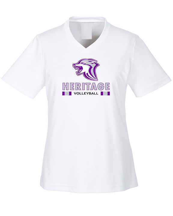 Heritage HS Volleyball Stacked - Womens Performance Shirt