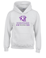Heritage HS Volleyball Stacked - Youth Hoodie