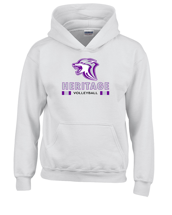Heritage HS Volleyball Stacked - Youth Hoodie