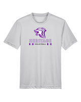 Heritage HS Volleyball Stacked - Youth Performance Shirt