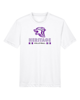 Heritage HS Volleyball Stacked - Youth Performance Shirt