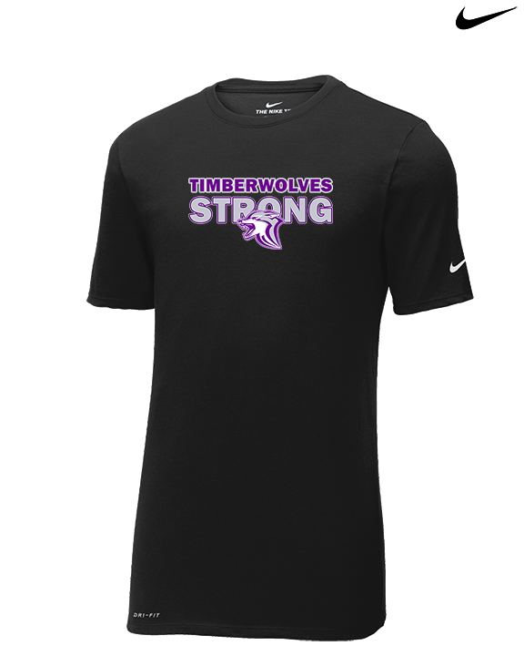 Heritage HS Volleyball Strong - Mens Nike Cotton Poly Tee