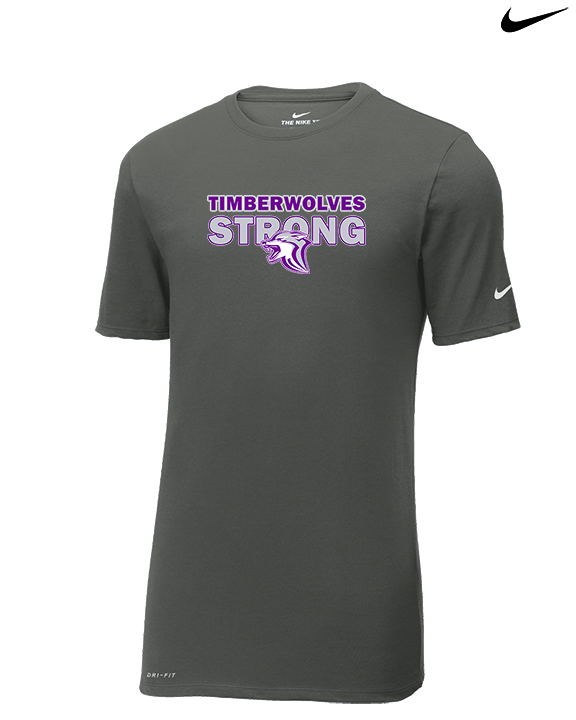 Heritage HS Volleyball Strong - Mens Nike Cotton Poly Tee
