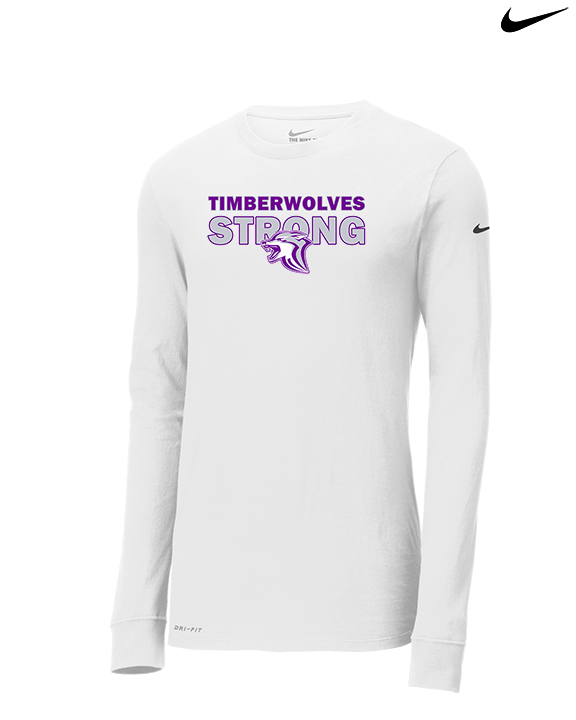 Heritage HS Volleyball Strong - Mens Nike Longsleeve
