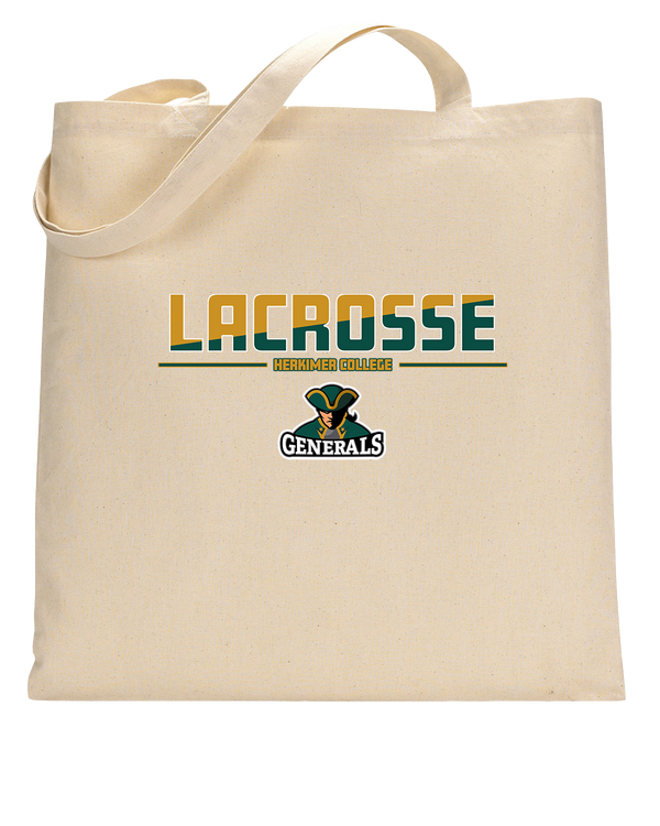 Herkimer College Men's Lacrosse Cut - Tote Bag