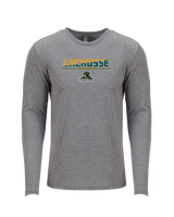 Herkimer College Men's Lacrosse Cut - Tri Blend Long Sleeve