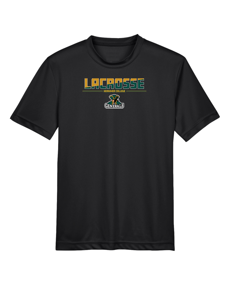 Herkimer College Men's Lacrosse Cut - Youth Performance T-Shirt