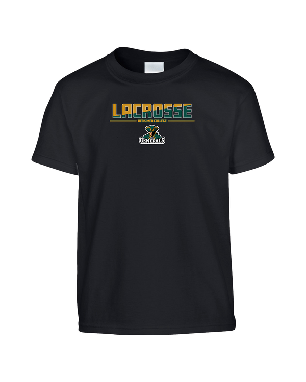 Herkimer College Men's Lacrosse Cut - Youth T-Shirt