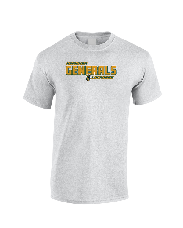 Herkimer College Men's Lacrosse Bold - Cotton T-Shirt