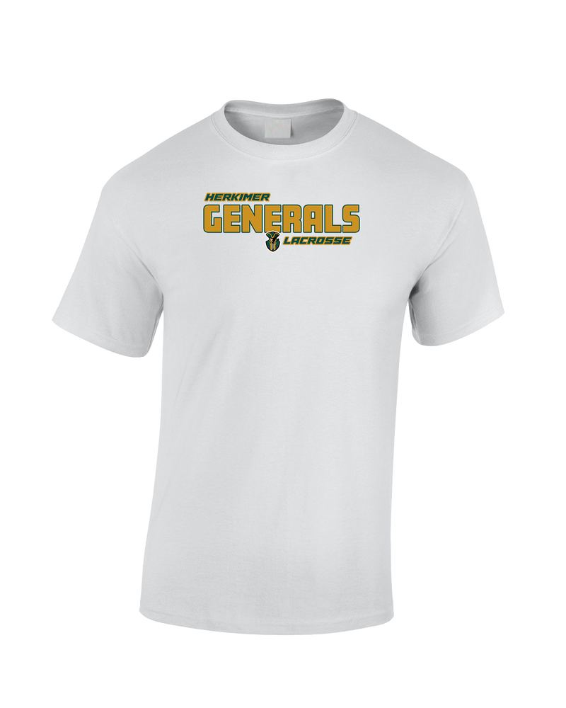 Herkimer College Men's Lacrosse Bold - Cotton T-Shirt