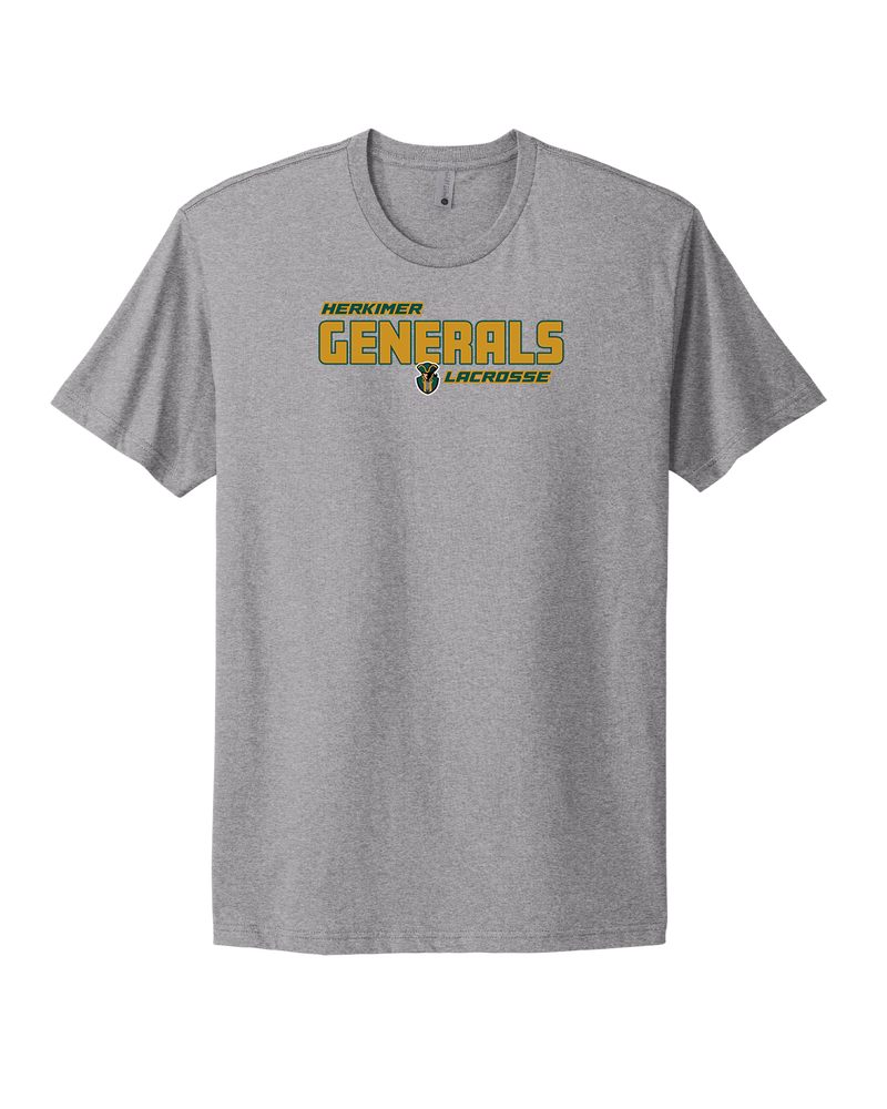 Herkimer College Men's Lacrosse Bold - Select Cotton T-Shirt