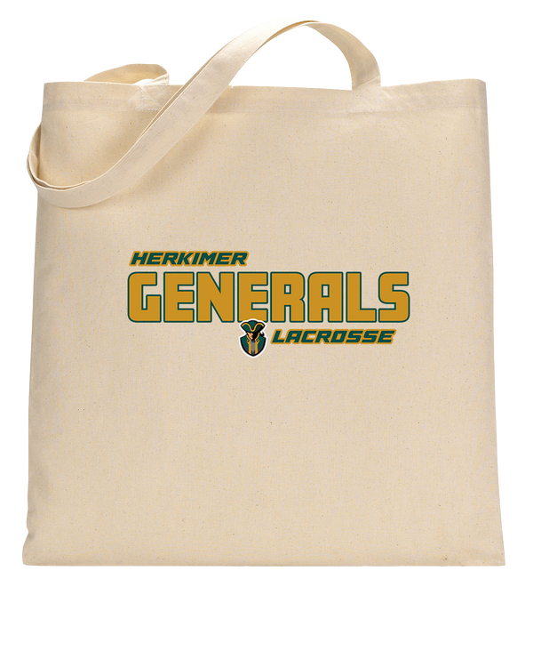 Herkimer College Men's Lacrosse Bold - Tote Bag