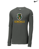 Herkimer College Men's Lacrosse Shadow - Nike Dri-Fit Poly Long Sleeve