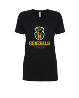 Herkimer College Men's Lacrosse Shadow - Womens V-Neck