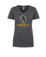 Herkimer College Men's Lacrosse Shadow - Womens V-Neck