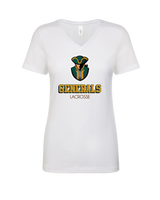 Herkimer College Men's Lacrosse Shadow - Womens V-Neck