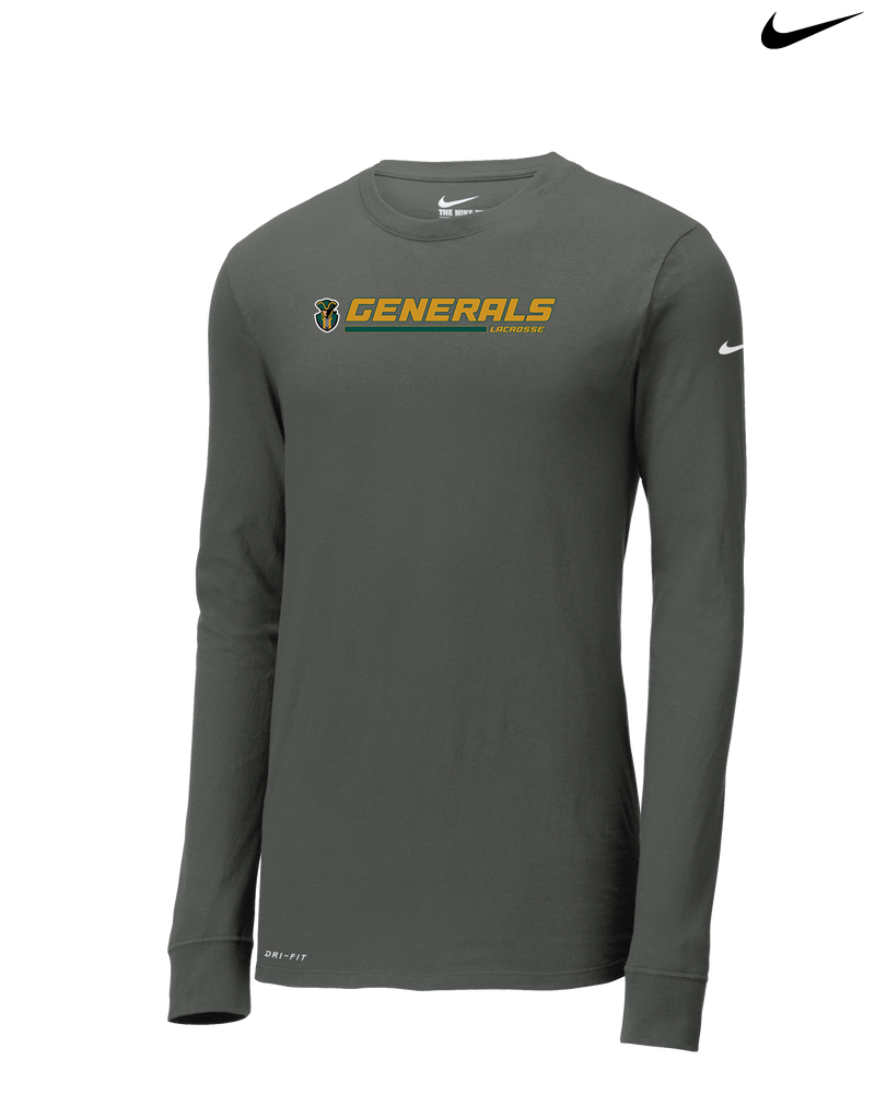 Herkimer College Men's Lacrosse Switch - Nike Dri-Fit Poly Long Sleeve