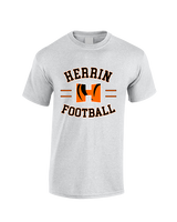 Herrin HS Football Curve - Cotton T-Shirt