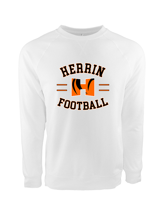 Herrin HS Football Curve - Crewneck Sweatshirt