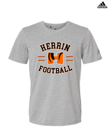 Herrin HS Football Curve - Mens Adidas Performance Shirt