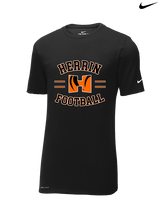 Herrin HS Football Curve - Mens Nike Cotton Poly Tee