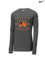 Herrin HS Football Curve - Mens Nike Longsleeve