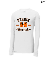 Herrin HS Football Curve - Mens Nike Longsleeve