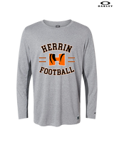 Herrin HS Football Curve - Mens Oakley Longsleeve